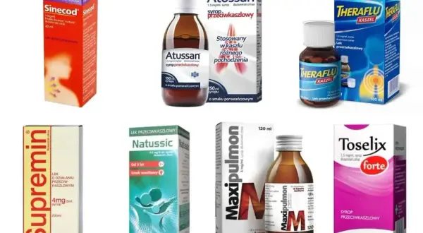 Syropy na kaszel: Supremin, Sinecod, Atussan, Theraflu, Natussic, Maxipulmon, Toselix. Szukasz atoris zamienniki?